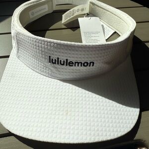 lululemon athletica White Visor Hat